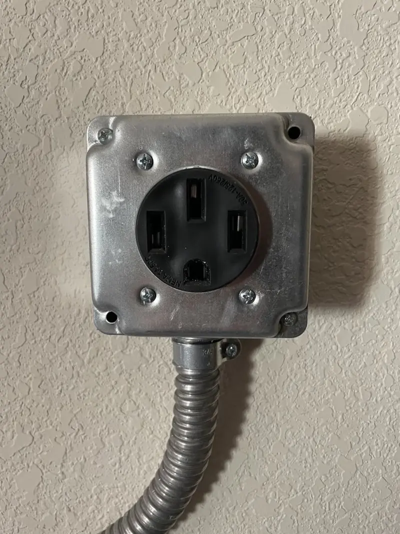 NEMA 14-50 outlet installed for Smart Home Electrical in East End